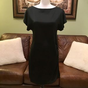 Banana Republic black silk dress